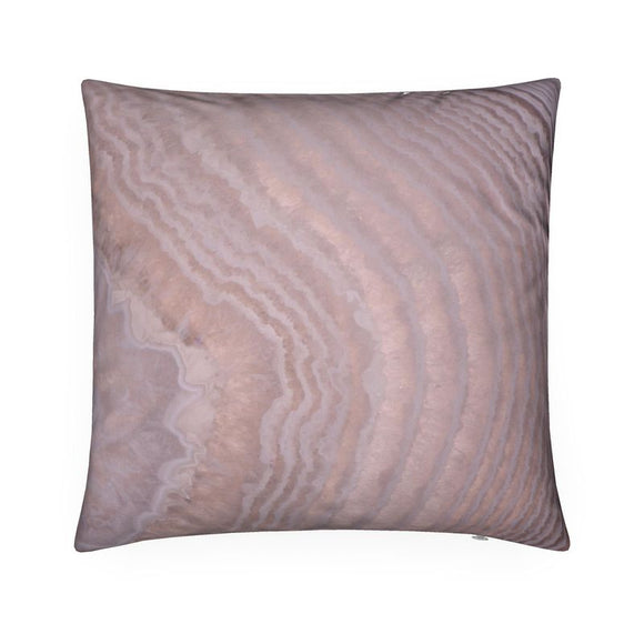 Luxury Velvet Cushion - Marble Effect - Pink