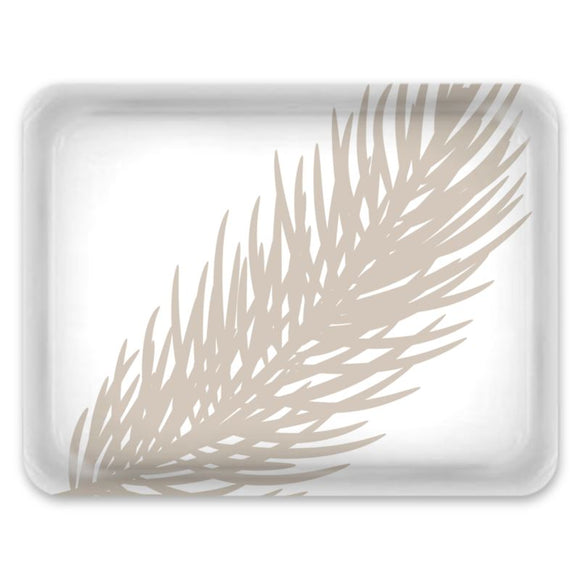 Tray – Large – Fir – Taupe on White