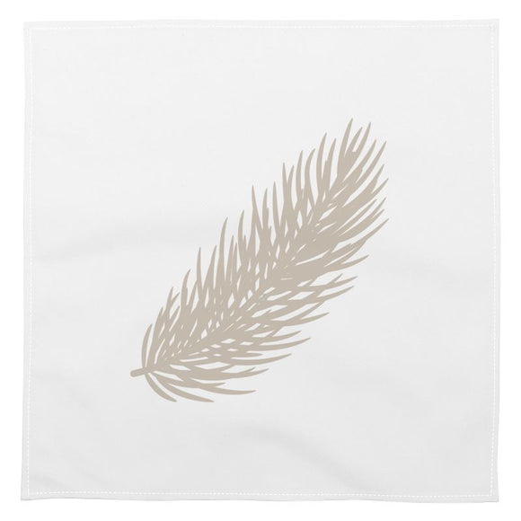 Napkins – Set of 6 – Fir – Taupe on White