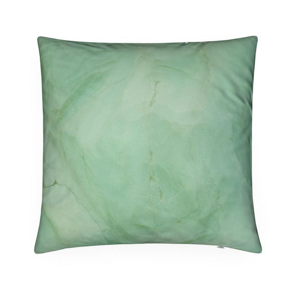 Luxury Velvet Cushion – Marble – Green