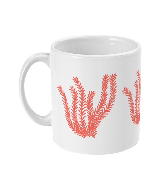 Ceramic Mug - 310ml | 11oz – Seagrass - Coral