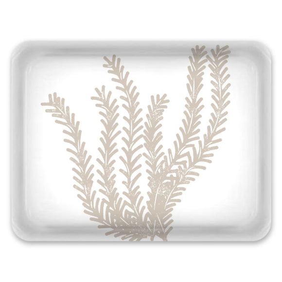 Tray - Large - Seagrass - Taupe on White