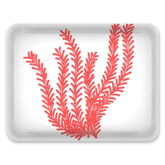 Tray - Large - Seagrass - Coral on White