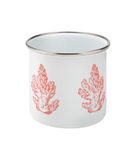 Enamel Mug - 310ml | 11oz – Pillar Coral - Coral on White