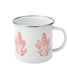 Enamel Mug - 310ml | 11oz – Pillar Coral - Coral on White