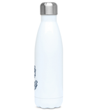 Thermal Drinks Bottle – 500ml – Stainless Steel - Pillar Coral – French Navy Blue on White