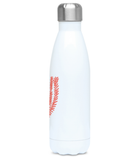 Thermal Drinks Bottle – 500ml – Stainless Steel - Seagrass - Coral on White