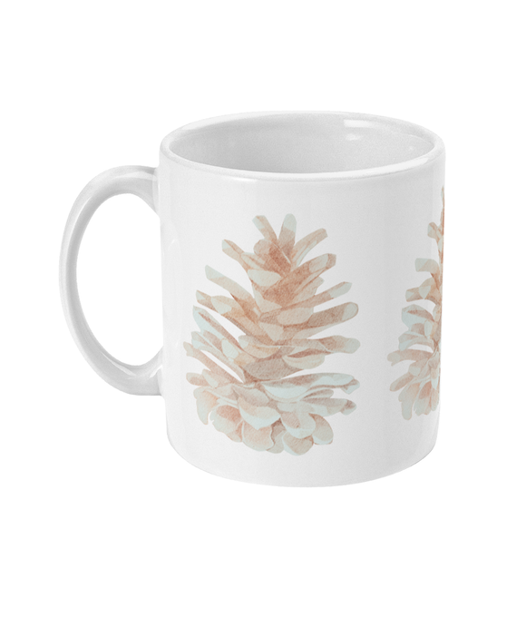Ceramic Mug - 310ml | 11oz – Cone – Taupe on White